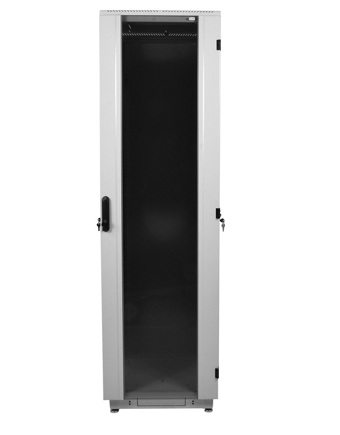 ЦМО Шкаф телекоммуникационный напольный 38U (600 х 600) дверь стекло, цвет чёрный (ШТК-М-38.6.6-1ААА-9005)