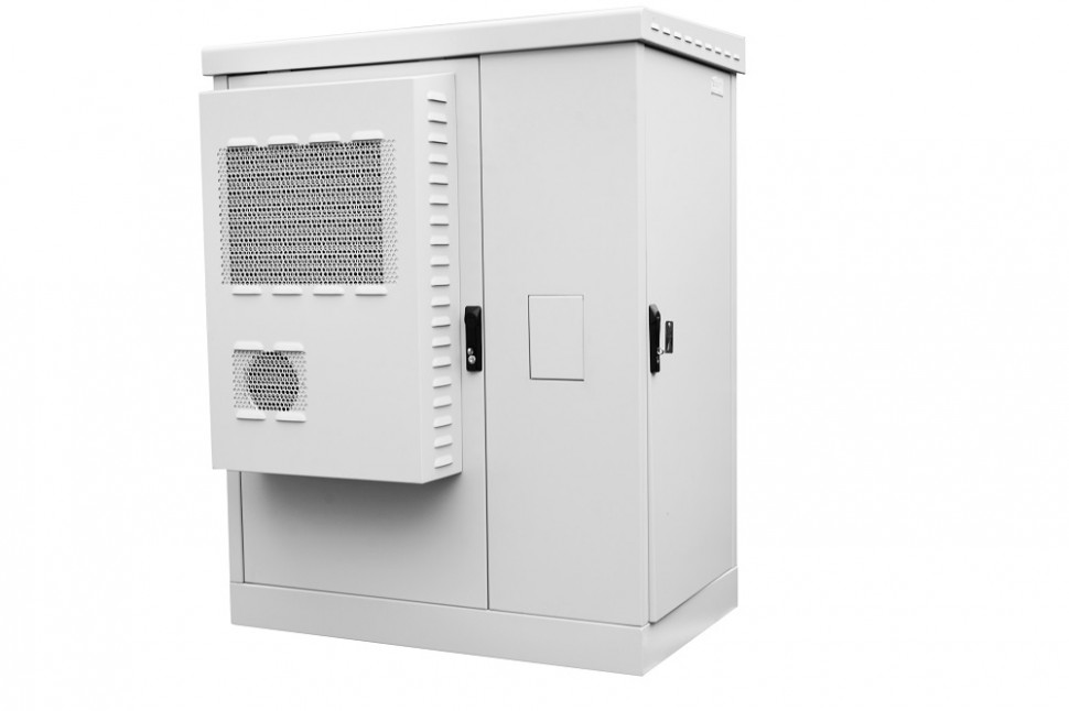 Шкаф всепогодный напольный укомплектованный 18U (Ш1000 x Г600) с эл. отсеком, комплектация ТК-IP55
