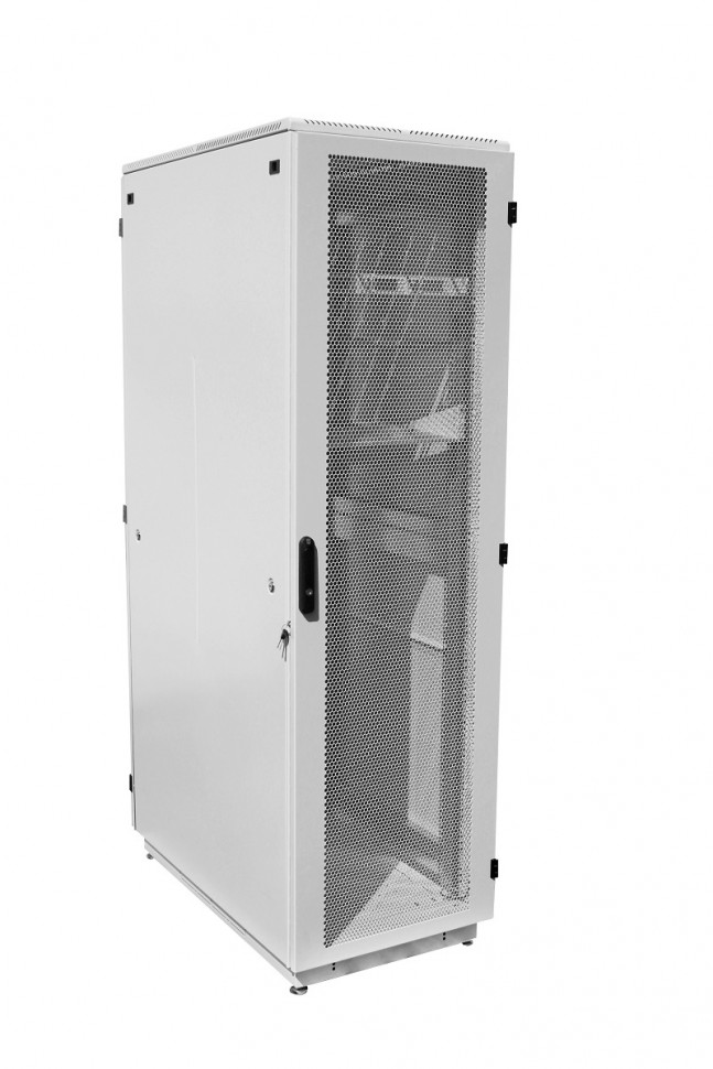 ЦМО Шкаф телекоммуникационный напольный 42U (600 х 1000) дверь перфорированная, задние двойные перф. (ШТК-М-42.6.10-48АА)