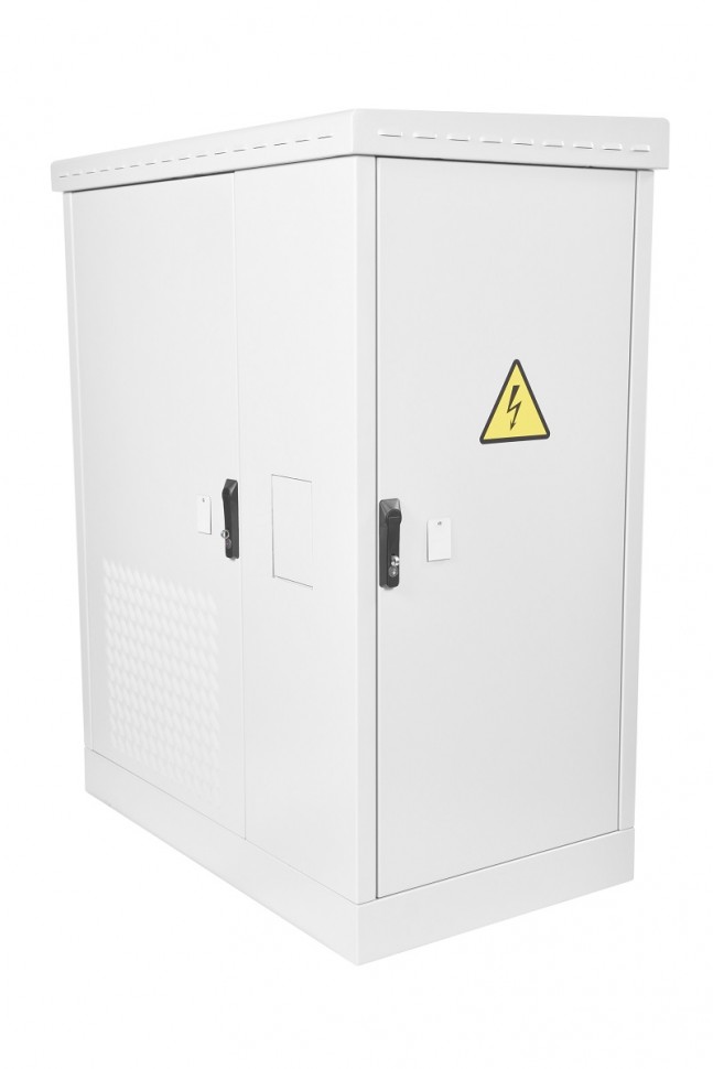 Шкаф всепогодный напольный укомплектованный 24U (Ш1000 x Г900) с эл. отсеком, комплектация Т1-IP55