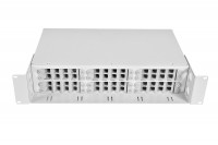 ЦМО Оптический бокс (кросс) 19&quot; с полкой (площадкой), 2U, до 48 портов  (БОН-19-2-48-П)