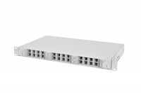 ЦМО Оптический бокс (кросс) 19&quot; выдвижной, 1U, до 24 портов  (БОН-19-1-24-В)