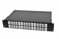 ЦМО Оптический бокс (кросс) 19&quot; выдвижной, 2U, до 48 портов, цвет черный  (БОН-19-2-48-В-9005)