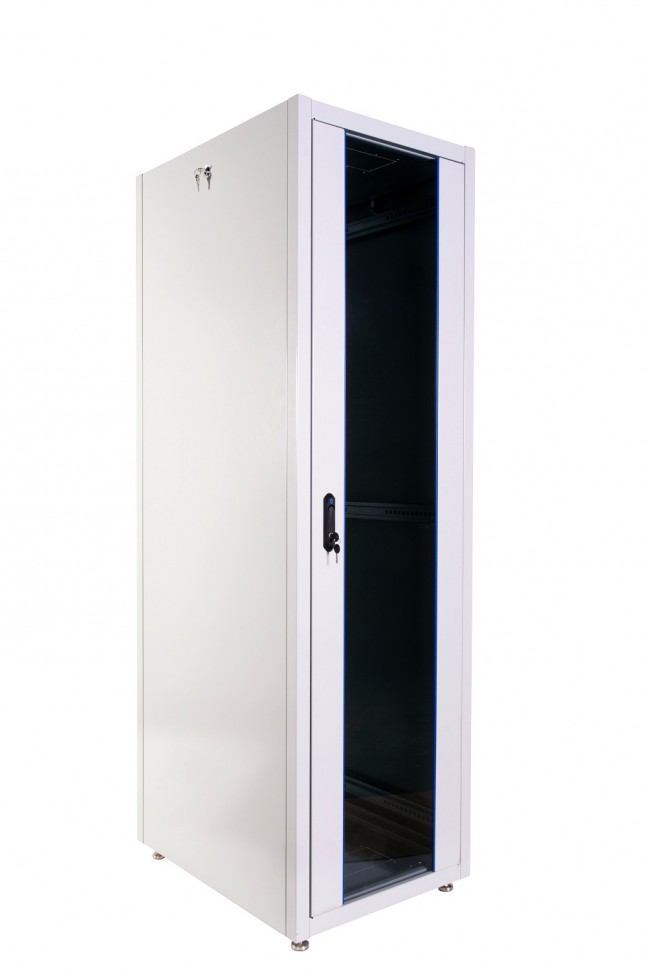 ЦМО Шкаф телекоммуникационный напольный ЭКОНОМ 42U (600 х 800) дверь перфорированная 2 шт. (ШТК-Э-42.6.8-44АА)