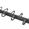 ЦМО Органайзер кабельный горизонтальный двусторонний 19" 1U, 9 колец, цвет черный (ГКО-1-9-9005)