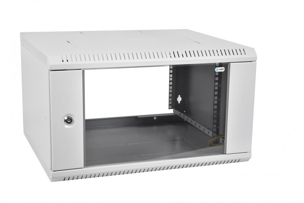ЦМО Шкаф телекоммуникационный настенный разборный 12U (600х520) дверь стекло (ШРН-Э-12.500) (1 коробка)