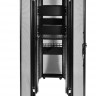 ЦМО Шкаф серверный ПРОФ напольный 42U (600x1200) дверь перфор., задние двойные перфор., черный, в сборе (ШТК-СП-42.6.12-48АА-9005) (1 коробка)