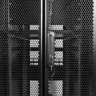 ЦМО Шкаф серверный ПРОФ напольный 42U (800x1000) дверь перфор. 2 шт., черный, в сборе (ШТК-СП-42.8.10-44АА-9005) (1 коробка)
