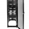 ЦМО Шкаф серверный ПРОФ напольный 48U (800x1000) дверь перфорированная 2 шт., цвет черный, в сборе (ШТК-СП-48.8.10-44АА-9005)