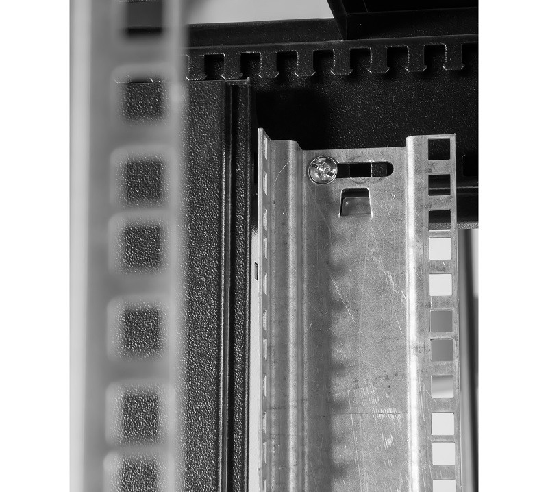 ЦМО Шкаф серверный ПРОФ напольный колокейшн 46U (600x1200) 2 секции, дверь перфор. 2 шт., черный, в сборе (ШТК-СП-К-2-46.6.12-44АА-Ч)
