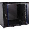 ЦМО Шкаф телекоммуникационный настенный разборный 12U (600х350) дверь стекло,цвет черный (ШРН-Э-12.350-9005) (1 коробка)