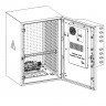 Шкаф уличный всепогодный настенный укомплектованный 18U (Ш600 x Г500), комплектация ТК-IP54/55