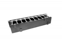 ЦМО Органайзер кабельный горизонтальный с пластиковыми пальцами 19&quot; 2U (ГКО-П-2-9005)