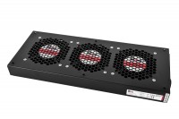 ЦМО Модуль вентиляторный, 3 вентилятора, колодка, цвет черный (R-FAN-3J-9005)