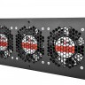 ЦМО Модуль вентиляторный, 3 вентилятора, колодка, цвет черный (R-FAN-3J-9005)