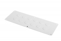 Панель кабельных вводов EMW-PCD-686.129 с отверстиями O12,5мм-10шт., O20мм-17шт., O32,5мм-9шт.